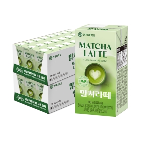 말차라떼 우유 190ml (48팩)