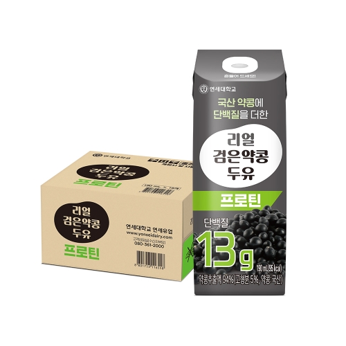 리얼 검은 약콩 두유 프로틴 190ml (16팩)