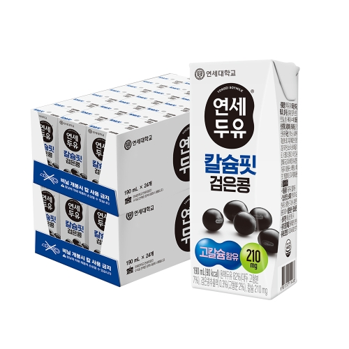 칼슘핏 검은콩 두유 190ml (48팩)