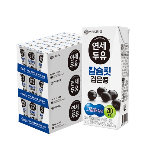 칼슘핏 검은콩 두유 190ml (72팩)