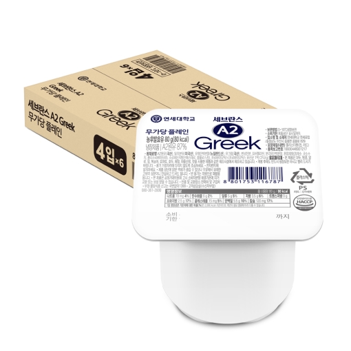 ★무료배송 예약 9/18 일괄출고★ A2그릭요거트 80g (24입)