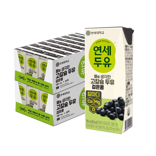 뼈를 생각한 고칼슘 두유 검은콩 190ml (48팩)