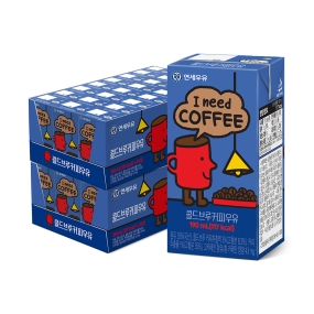 멸균 콜드브루 커피우유 190ml (48팩)