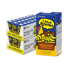 멸균 바나나 우유 190ml (48팩)