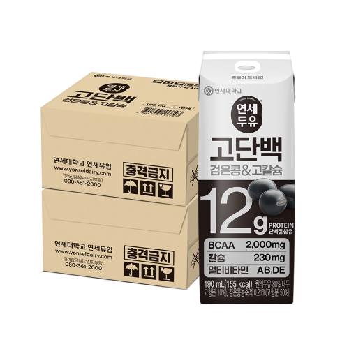 고단백 검은콩&고칼슘 두유 190ml (32팩)