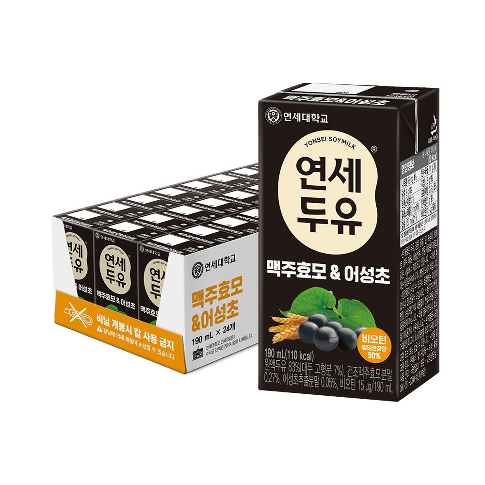맥주효모&어성초 두유 190ml (24팩)