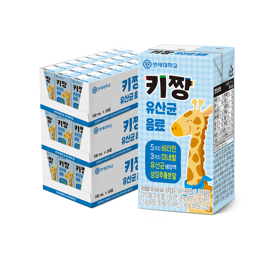 키짱 유산균 음료 190ml (72팩)