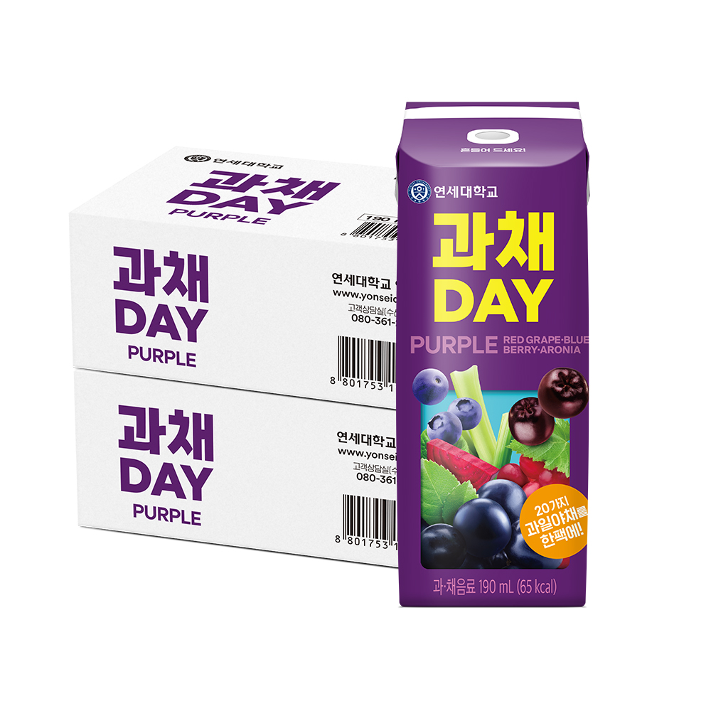 과채DAY 퍼플 190ml (48팩)