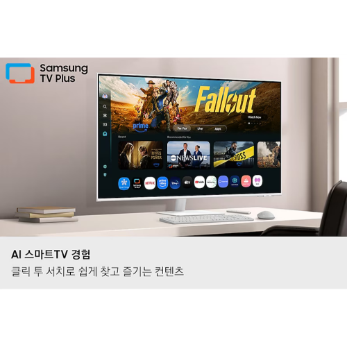 삼성 2025 4K 스마트모니터 M1 화이트 LS43FM1E3UKXKR
