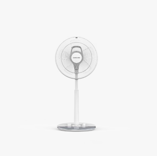 삼성 스탠드형 저소음 선풍기 4단 초미풍 5엽 SFN-X35GSPA 화이트 + 플레인에어