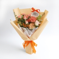 어버이날 기획 오렌지 생화꽃다발