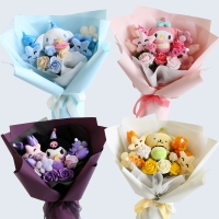 산리오 인형 꽃다발