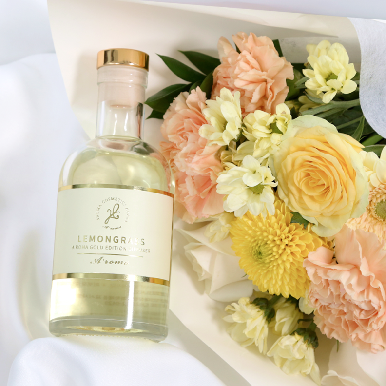 플로마 디퓨저 레몬그라스 생화 꽃다발 세트