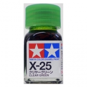 타미야 에나멜 X-25 클리어그린(반투명)