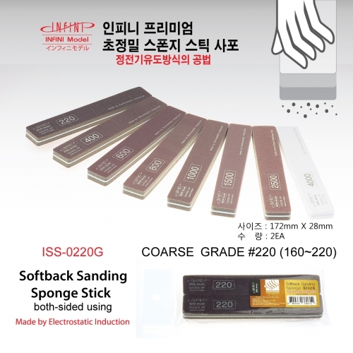 아이피피 IPP 스펀지스틱사포 220 (2개입)