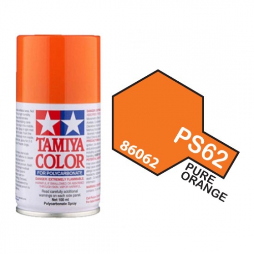 타미야 폴리카보네이트 스프레이 PS-62 퓨어오렌지