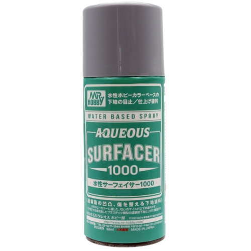 미스터하비 군제 캔 스프레이 수성 서페이서1000그레이[B611]