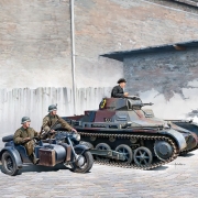 아카데미 ACA13556 1/35 독일 1호전차 & 오토바이