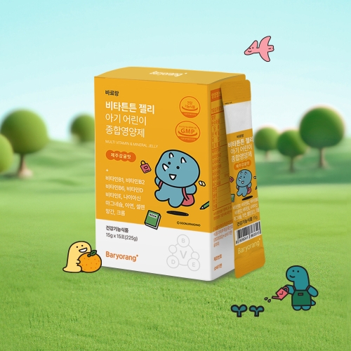 비타튼튼 젤리 어린이 멀티비타민&미네랄 1개 (15포)