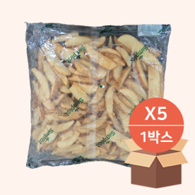 [심플롯트_냉동] 웨지감자 (2kgX5ea) / 두툼한 가니쉬! 메뉴 시각적 만족감 증대