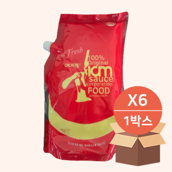 [아이엠_냉장] 버터갈릭소스 (2kgX6ea_box) / 시그니처 개발! 중독성 단짠 딥핑 소스