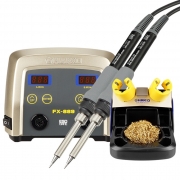 HAKKO 듀얼 온도조절 인두기 FX-889 135W/65W 인두핸들 1개