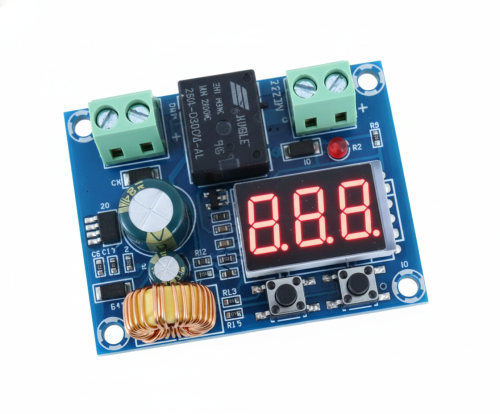 저전압(Low Voltage) 자동감지 전원차단 릴레이 스위치 (저전압 자동감지 디지털표시 FND장착 설정스위치) / NP-AVDS