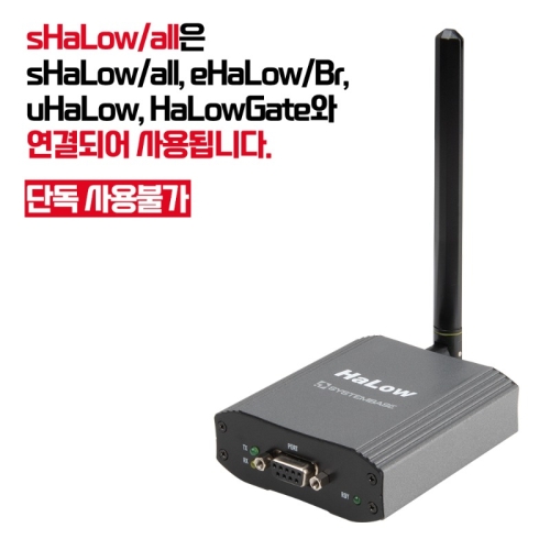 sHaLow/all / RS232/RS422/RS485 to WiFi-HaLow 무선 컨버터 / eHaLow/Br / HaLowGate