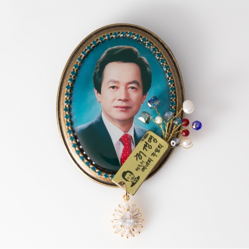 오리지날 타원 브로치