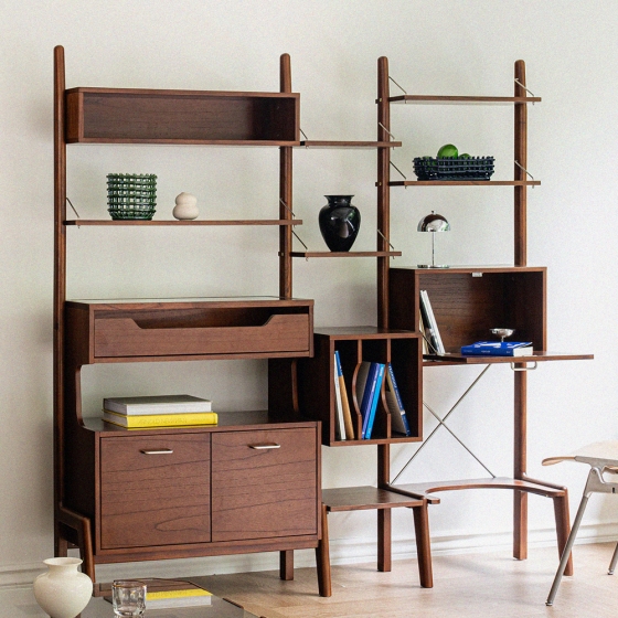 🎄12% OFF✨HOLIDAY✨하우스스틸 브라운 월 캐비닛