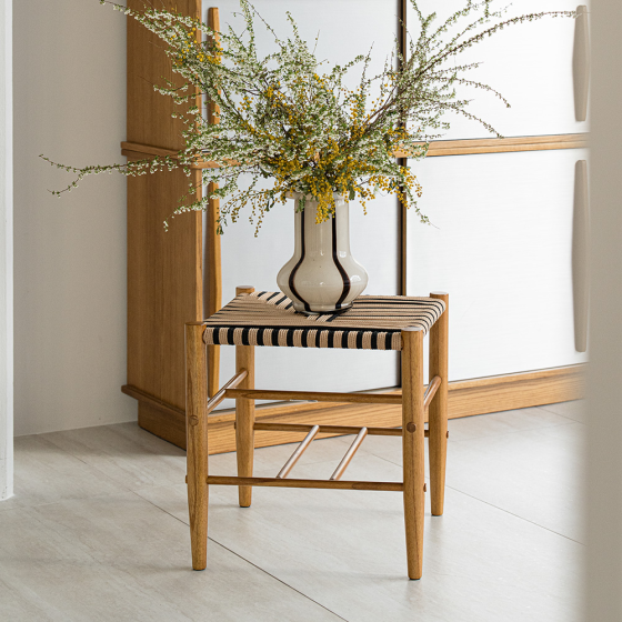 🎄12% OFF✨HOLIDAY✨컬러에디션 로프 스툴 (블랙)