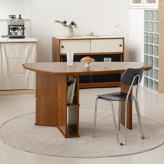 비정형 라운드 테이블 (내추럴)