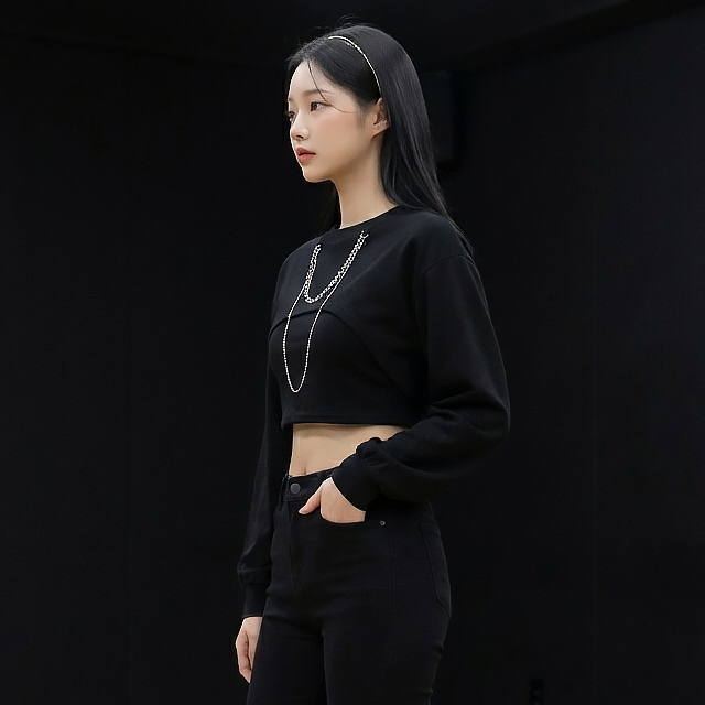 TOP(9085) 쥬얼리 크롭티