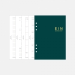 [A5] 25절 다이어리속지_만년형(딤플-카키)_G0472