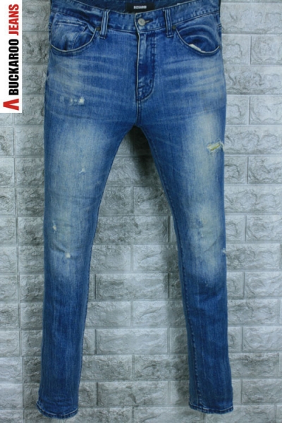 Buckaroo 버커루 인디고 빈티지워싱 스크래치 슬림핏 스판데님 (허리 33, 키 174이하) - b296 Buckaroo 버커루 인디고 빈티지워싱 스크래치 슬림핏 스판데님 (허리 33, 키 174이하) - b296