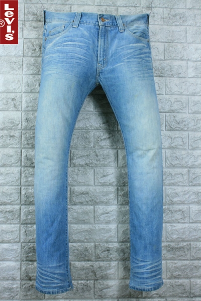 LEVI'S 리바이스 프리미엄 523 - 0021 빈티지 워싱 주름 연청 스트레이트 (허리 34, 키 179이하) - c707 LEVI'S 리바이스 프리미엄 523 - 0021 빈티지 워싱 주름 연청 스트레이트 (허리 34, 키 179이하) - c707