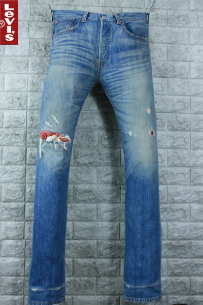 LEVI'S 리바이스 501 - 0090 빈티지 워싱 찢청 레귤러 스트레이트 (허리 32, 키 184이하) - b421 LEVI'S 리바이스 501 - 0090 빈티지 워싱 찢청 레귤러 스트레이트 (허리 32, 키 184이하) - b421