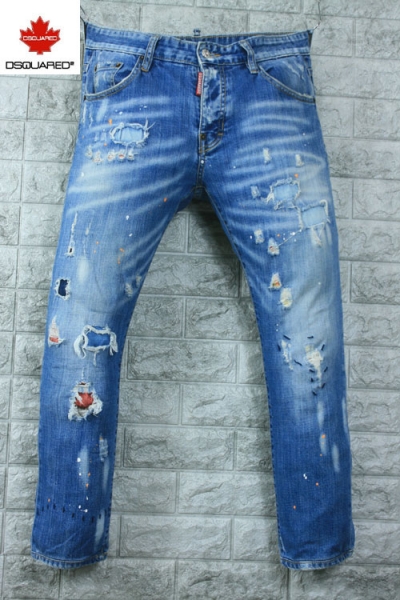 Dsquared2 디스퀘어드2 빈티지 페인팅 투슬림 스판 리폼진 (허리 33, 키 163이하) - b434 Dsquared2 디스퀘어드2 빈티지 페인팅 투슬림 스판 리폼진 (허리 33, 키 163이하) - b434