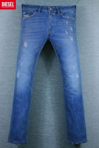 DIESEL 디젤 safado 사파도 wash - 0801C 빈티지 워싱 스크래치 중청 스트레이트 (허리 30, 키 173이하) - a745