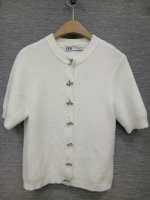 [M] ZARA 자라 니트 반팔 가디건