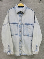 [S] ZARA 자라 빈티지 워싱 청자켓