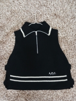 [FREE] APC 아페쎄 골프 니트 조끼