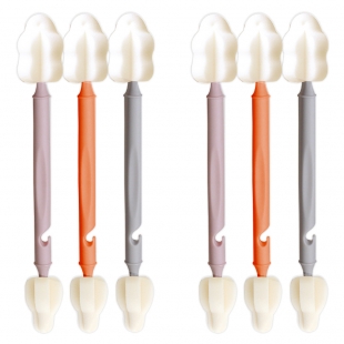 듀얼 와이드폼 3P+3P 세척솔 젖병솔