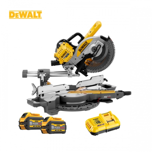 디월트 DCS727T2RPK 60V 10인치 충전슬라이딩 각도절단기 배터리2개