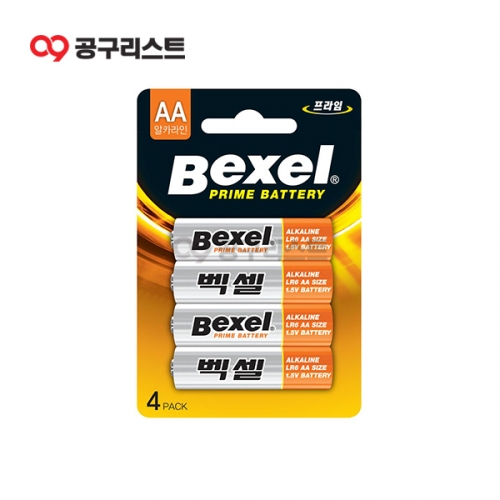 벡셀 건전지 알카라인 4개입 LR6 AA 142-0043