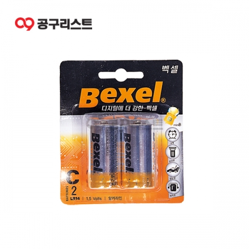 벡셀 건전지 알카라인 LR14 C 142-0061