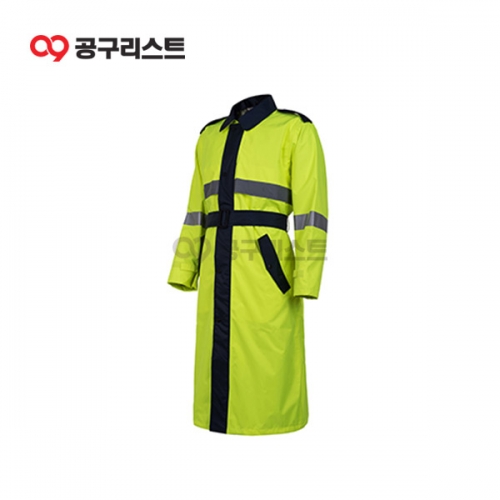 제비표우의 코트형우의 원피스 형광그린 SI-911C