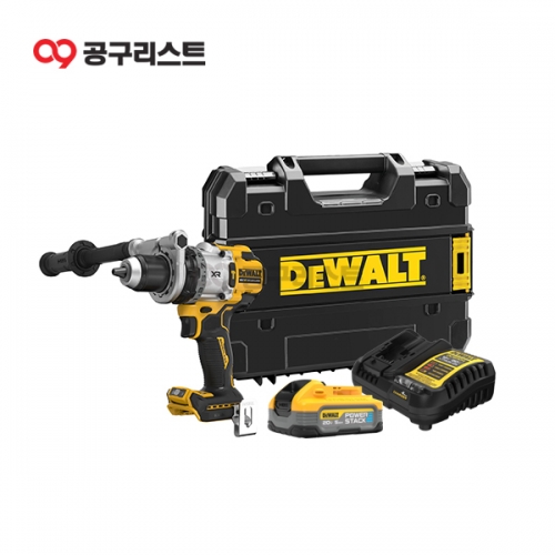 디월트 충전 햄머드릴 드라이버 20V 파워스택 배터리 5.0 세트 DCD1007H1T