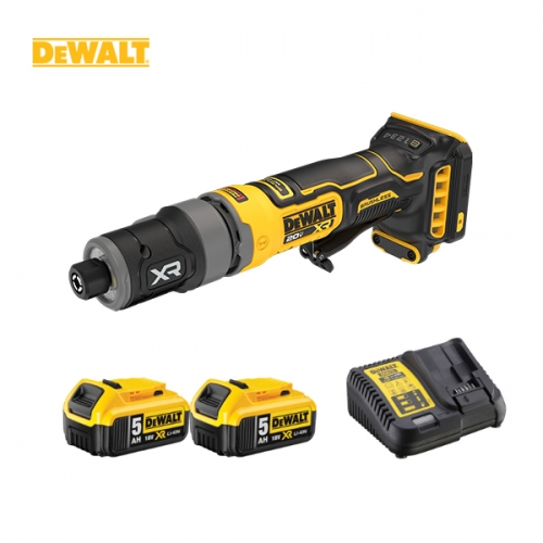 디월트 충전 다이 그라인더 핸드형 20V 5.0Ah 세트 DCG420P2