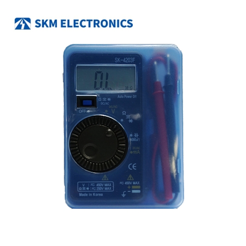 SKM전자 디지털 멀티 포켓 테스터기 SK-4203F